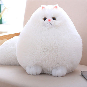 Cute Stuffed White Persian Cat Dolls Soft Plush Animal Toy Kids Children