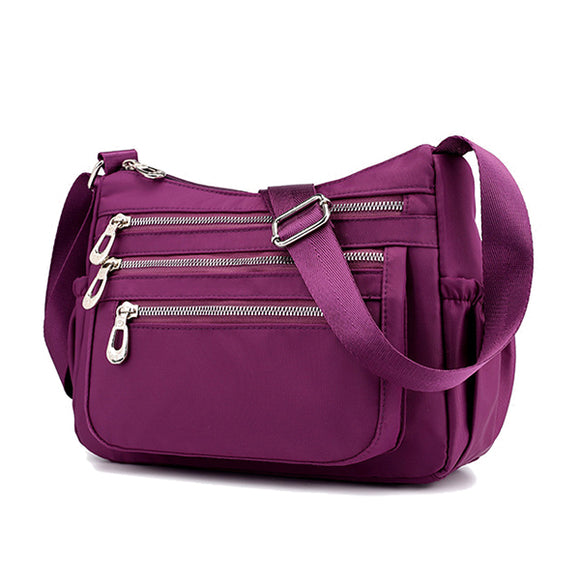 Women Leisure Waterproof Nylon Crossbody Bag Shoulder Bag