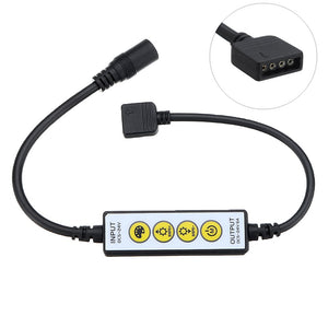 DC5-24V 6A 4 Keys Color Temperature Adjustable 4 PIN RGB LED Strip Light Dimmer Controller