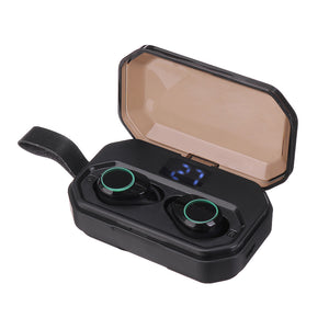 TWS bluetooth 5.0 Wireless Headset Headphone 4000mAh Digital Display IPX7 Waterproof Earphone with Charging Box