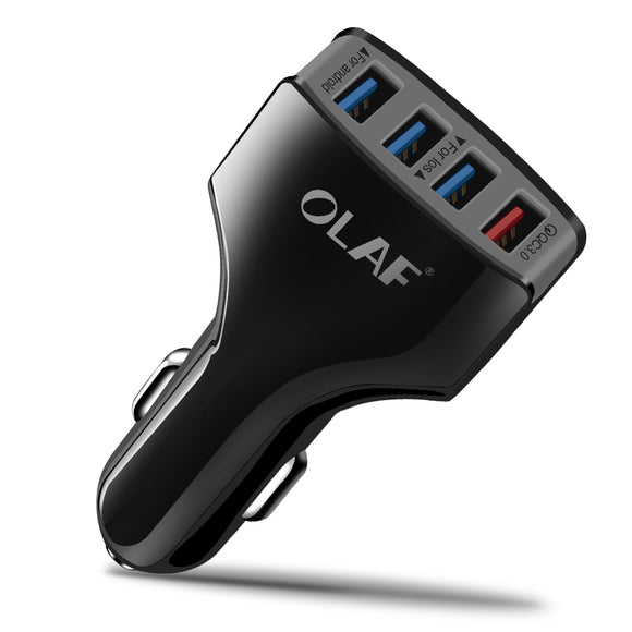 OLAF Quick Charge 3.0 4 Ports USB Car Charger for Samsung S9 S8 Plus Xiaomi Huawei