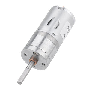 Machifit 25GA370 DC 6V Micro Gear Reduction Motor 25mm Extended Shaft Gear Motor