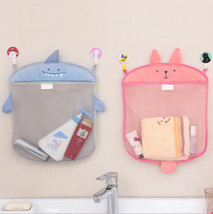 Honana BX-144  Cartoon Bathroom Folding Mesh Hanging Storage Bag  Bathing Toy Storage Organizer