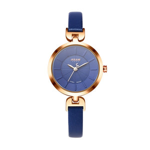 JULIUS 864 Slim Strap Luxury Round Simple Dial Fashion Girls Students Wrist Watch