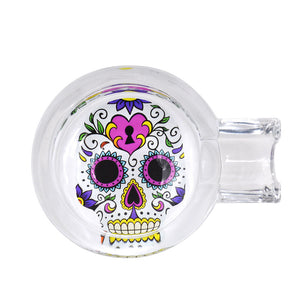 69mm Sugar Skull Handmade Glass Car Ashtray One Ash Holder Ashtray Day of The Dead