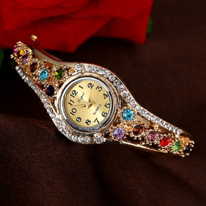 LVPAI XR 1959 Fashionable Ladies Watch Rhinestone Clock Quartz Bracelet Watch