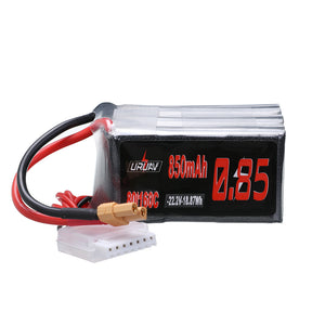 URUAV 22.2V 850mAh 80C/160C 6S Lipo Battery XT30 Plug for FPV Racing Drone