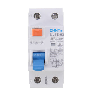 CHNT AC 230V 2 Pole Rated Current Supplemental Protector Miniature Circuit Breaker