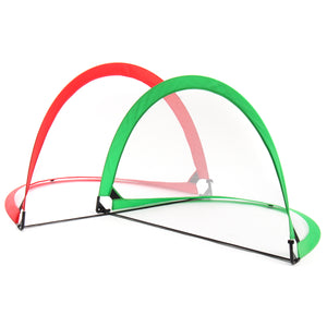 2Pcs Mini Football Soccer Goals for Training Junior Kids Children