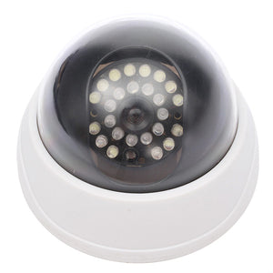 C-63 Security Dummy Fake Surveillance CCTV Dome IR Camera with Flashing Red LED Light