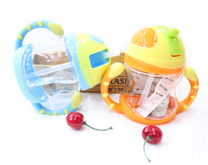 Baby Kid Lovely Durable Straw Cup Drinking Leakproof Bottle Sippy Cup With Handle