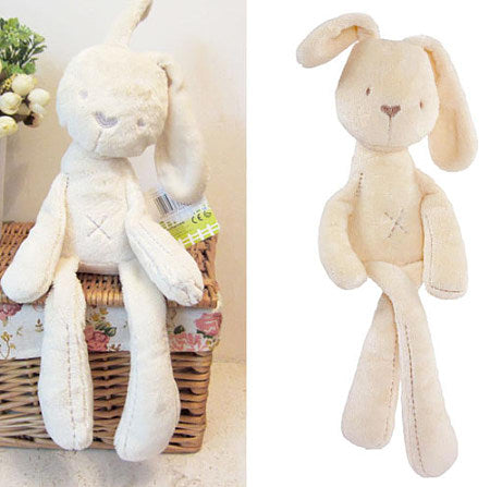 Baby kids lovely White Bunny Rabbit Sleeping Comfort Smooth Obedient Warm Calm Doll Stuff Plush Toy