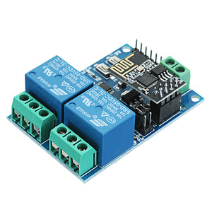 5V ESP8266 Dual WiFi Relay Module Internet Of Things Smart Home Mobile APP Remote Switch