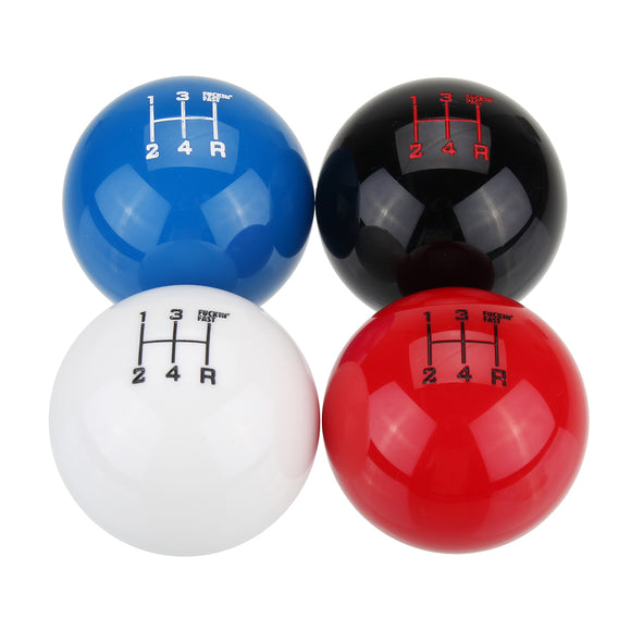 Universal Car 5 Manual Speed Round Ball Gear Shift Knob Lever & M10 X 1.5 Thread