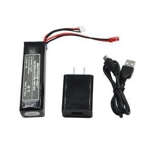 Battery Charger Upgrade Kit with 7.4V 3000mAh Lipo Battery for FrSky Taranis X9D Plus / SE 2019 Radio Transmitter