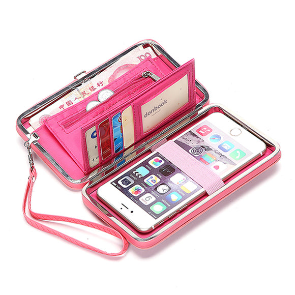 Universal Women Umbrella 5.5 Inch Phone Wallet Case Purse For Iphone Xiaomi Redmi