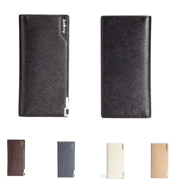 Multifunctional Fashion PU Leather Men's Wallet Purse Card Holder Phone Bag Case for iPhone Samsung