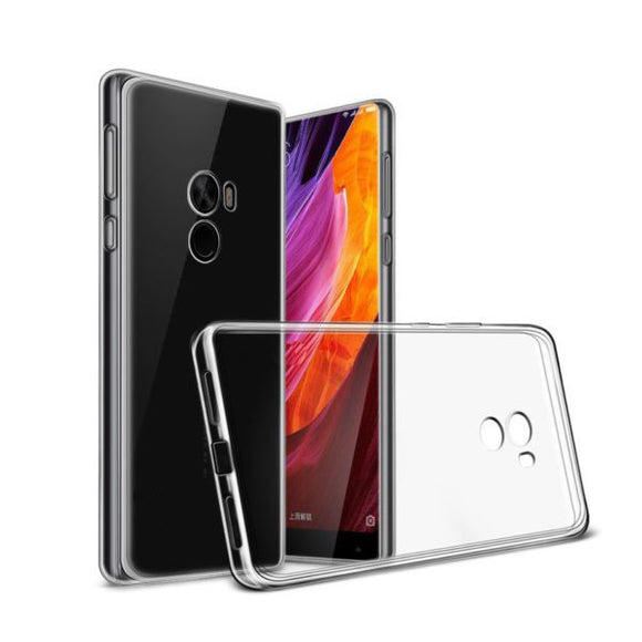 Transparent Ultra Slim Soft TPU Back Case For Xiaomi Mi MIX