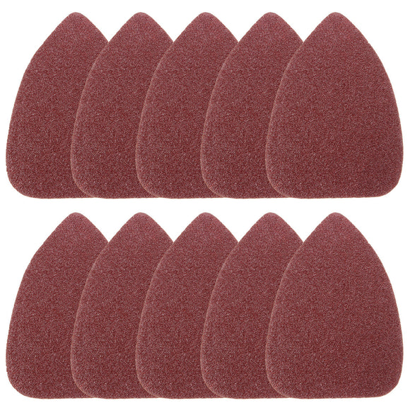 10pcs 100mm Triangle Sandpaper Sanding Discs Abrasive Sheets Mouse Sander Pads