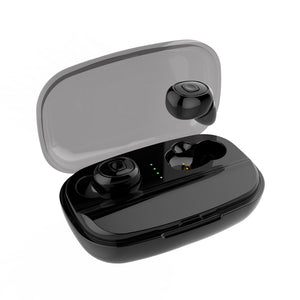 [True Wireless] bluetooth 5.0 TWS Earphone Smart Touch IPX7 Waterproof Handsfree Headset With 3000mAh Power Bank