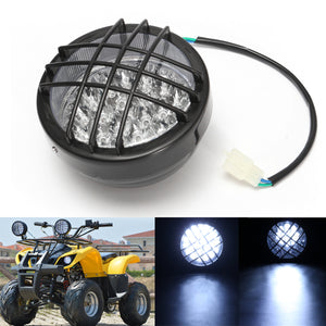 12V Front LED Headlight Lamp For ATV Quad 4 Wheeler Go Kart Roketa SunL Taotao