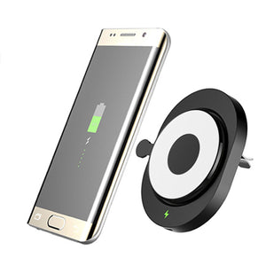 CR168 Qi Wireless Air Vent Car Mount Holder Charger for Samsung S8 S7 Ege G3 G4