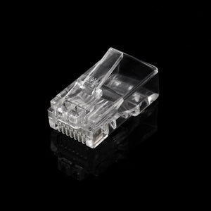 50 Pairs RJ45 Cat5 8P8C Cable LAN Modular Network Plug Blue Connector Cap Head Boot