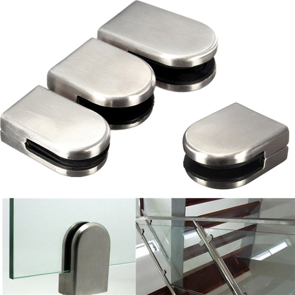 6-12mm Stainless Steel Glass Clamp Bracket Holder for Window Balustrade Handrail