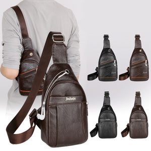 Business Waterproof Shoulder Crossbody Bag Sling Bag Chest Bag For Men