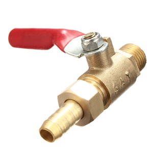 Brass PT1/4 Ball Valve Pneumatic High Pressure Safety Valve Two-way Outlet