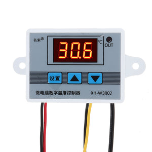 XH-W3002 Micro Digital Thermostat High Precision Temperature Control Switch Heating and Cooling Accuracy 0.1