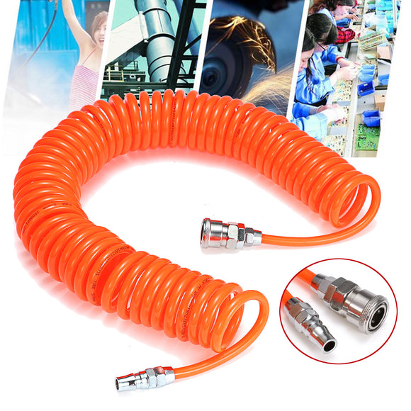 9M Air Hose Fittings Recoil Pneumatic Airline Compressor Quick Connector