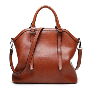 Women High Quality PU Leather Vintage Elegant Functional Handbag Shoulder Bag