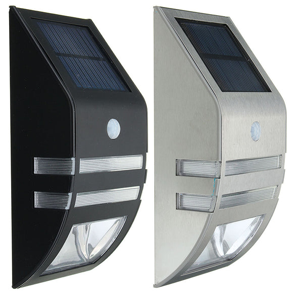 Outdoor Waterproof 2V 0.4W Solar Power Lantern PIR Motion Sensor LED Wall Light Lamp