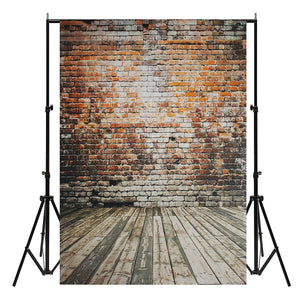 5x7FT Vinyl Retro Brick Wall Floor Background Paper Studio Photography Photo Backdrop Props