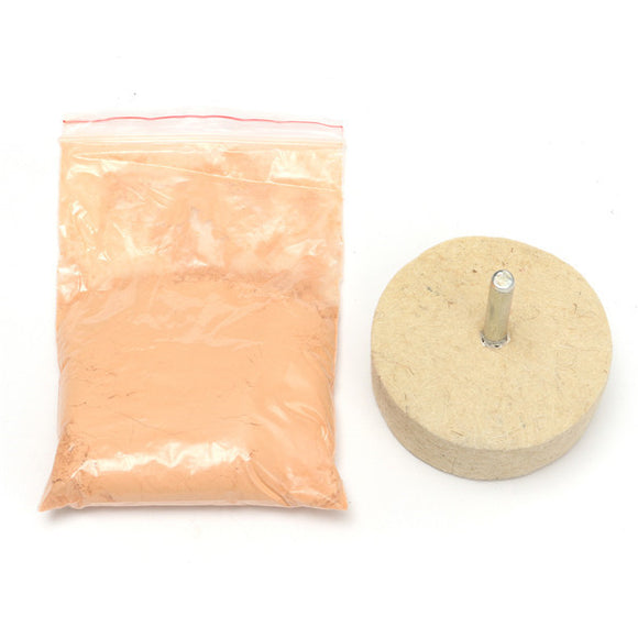 Glass Polishing 50g Cerium Oxide Powder Scratch Remover with Polishing Wheel