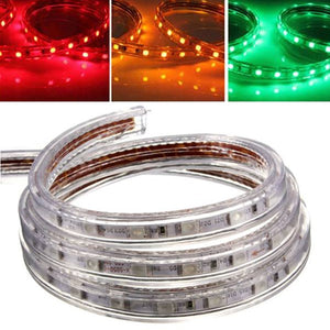 2M 5050 Waterproof IP67 Flexible Led Strip Light For XMAS Home Decor 110V