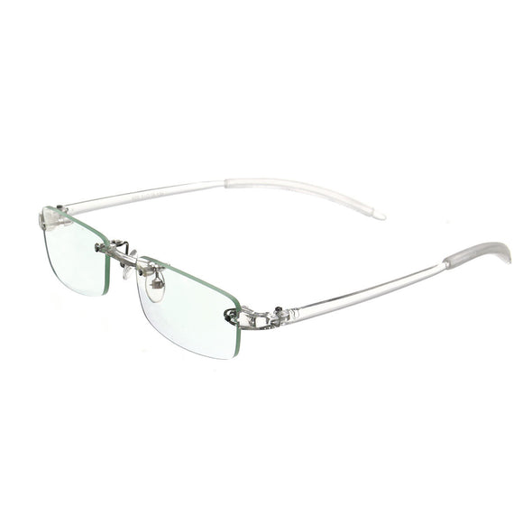 Rimless Transparent Flexible Eyeglasses Retro Glasses Spectacles Frame Plastic