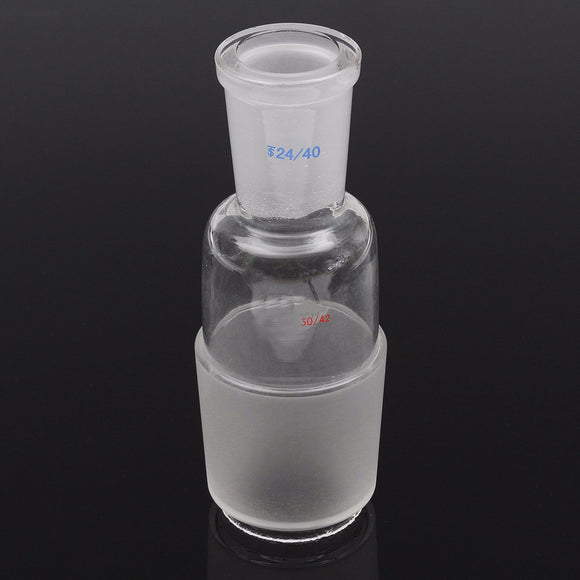 Glass Reducing Adapter Reducer Transfer Female 24/40 Ground Joint to Male 50/42 Joint Lab Glassware