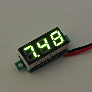 5Pcs Geekcreit Green 0.28 Inch 2.6V-30V Mini Digital Volt Meter Voltage Tester Voltmeter