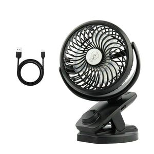 DC 5V Portable USB Rechargeable Mini Fan 4400mA Battery Operated for Baby Stroller Desk Gym Travel