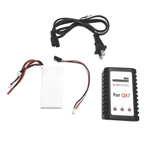 Battery Charger Upgrade Kit with 7.4V 2000mAh Lipo Battery for FrSky ACCST Taranis Q X7 Radio Transmitter