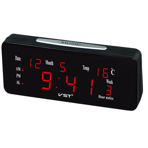 VST ST-1 Loud Dual Alarm Clock Automatic Lightness With Large Letters Electronic Temperature Display