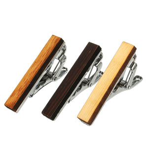 Fashion Wood Men Tie Clip Bar Necktie Pin Clasp Clamp Wedding Party Decorations