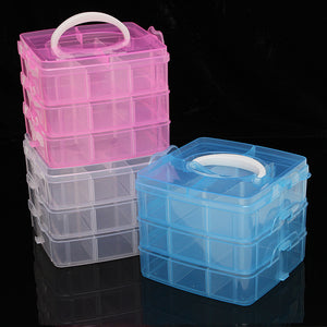 Clear Storage Box Case Plastic Container Organizer for Jewelry Bead