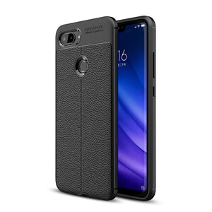 Bakeey Litchi Pattern Shockproof Soft TPU Cover Protective Case for Xiaomi Mi 8 Lite 6.26 inch