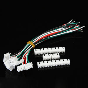 10Pcs XH Pitch 2.54mm Single Head 4Pin 4Way Wire To Board Connector 15cm 24AWG With Socket