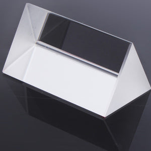 5CM Triple Triangular Prism Physics Teaching Light Spectrum Optical Glass