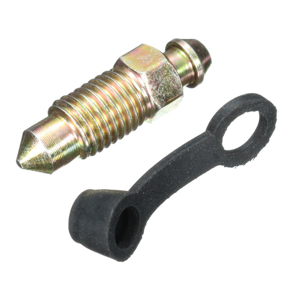 M10 x 1.25mm Brake Caliper Bleed Screw Nipple Dust Cap For Motorcycle Bike