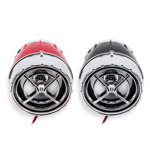 Pair 12V Motorcycle MP3 Player Speaker APP Control Alarm FM Radio With bluetooth Function